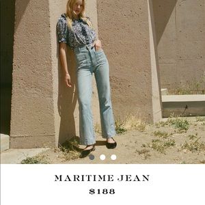 Doen Maritime jeans railroad pinstriped size 26